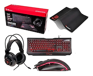 TTESPORTS Knucker Combo Teclado + Mouse + Pad + Auricular