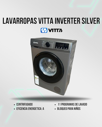 VITTA KJH-WMCFWT Lavarropas inverter silver