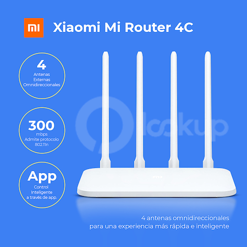 XIAOMI MiRouter 4C Router WIFI 4 Antenas