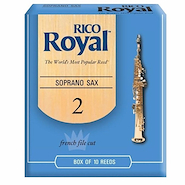 RICO Caja de Cañas Para Saxo Soprano Royal