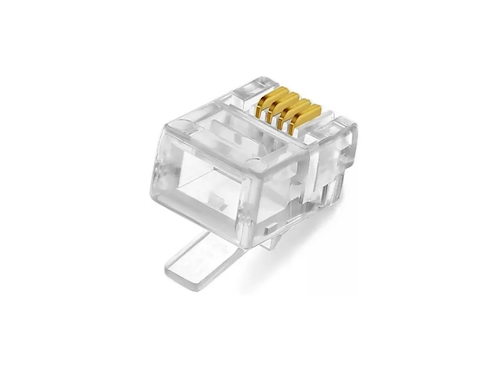 GENERICO FICHA CONECTOR TELEFONO RJ11 PLUG (10 UNIDADES)