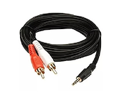 GENERICO CABLE AUDIO 3.5MM - 2 RCA (1.5 MTS)
