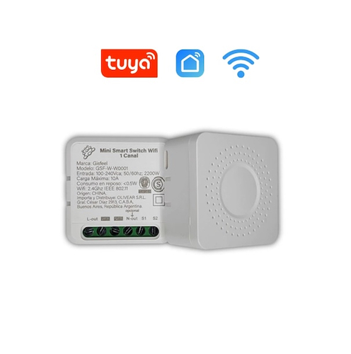 GISFEEL DOMOTICA MINI SWITCH 1 CANAL WIFI