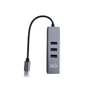 INT.CO HUB 4 PUERTOS USB 2.0 ATIPO C