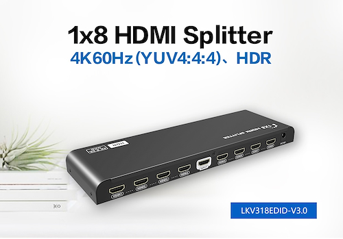 NET QUALITY SPLITTER HDMI 1 ENTRADA 8 SALIDAS (4K60Hz)