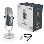 AKG Ara c-22usb Micrófono condenser usb de estudio profesional con soporte