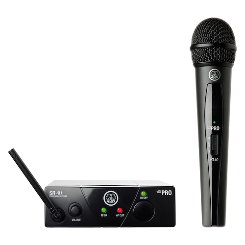 AKG Wms 40 Mini Vocal Sistema Micrófono Inalámbrico De Mano Uhf Bd Us45b - $ 426.000