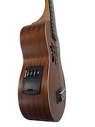ASHLAND Uk184seq Ukelele Soprano Eq Diapasón Y Puente Rosewood Cuello Okoume