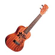 ASHLAND Uk184c Ukelele Concierto Diapasón Y Puente Rosewood Cuello Okoume