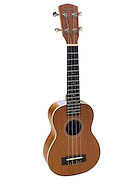 ASHLAND Uk225s Ukelele Soprano Tapa Aro Y Fondo Caoba Cenefa Abs