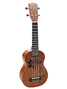 ASHLAND Uk184s Ukelele Soprano Con Diapasón Y Puente Rosewood Cuello Okoume