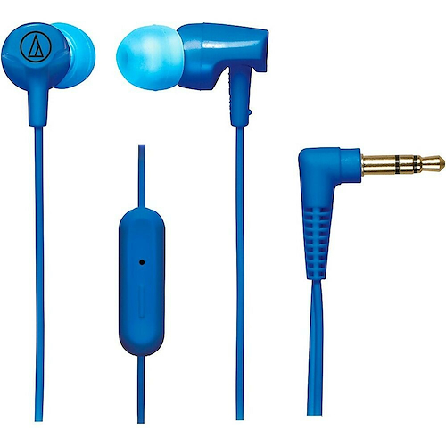 AUDIO-TECHNICA Ath-clr100isbl Auricular urbano in-ear incluye micrófono color azul - $ 28.000