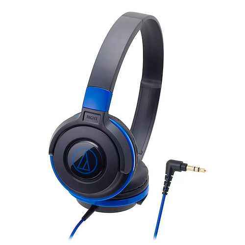 AUDIO-TECHNICA Ath-s100bl Auricular urbano cerrado tipo over ear color negro y azul - $ 29.200