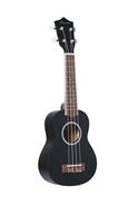BAMBOO U-21-Bk Ukelele Soprano Tapa Aro Y Fondo Linden Funda