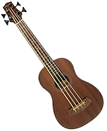 BAMBOO Uke-bass Ukebass con eq afinador tapa sapele clavija abierta funda