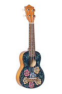 BAMBOO U-21-Aurora Ukelele Soprano Tapa Aro Y Fondo Linden Funda