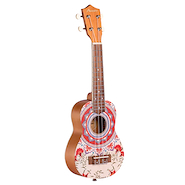 BAMBOO U-21-Porto Ukelele Soprano Tapa Aro Y Fondo Linden Funda