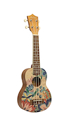 BAMBOO U-21-Caramelle Ukelele Soprano Tapa Aro Y Fondo Linden Funda