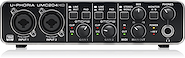 BEHRINGER Umc204 hd Placa de audio usb audiophile 2x4 24-bit/192 khz midi 48v