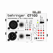 BEHRINGER Ct100 Testeador de cables xlr plug midi rca phone