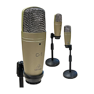 BEHRINGER C1+S Micrófono Condenser Cardioide + Soporte Usado Como Nuevo!