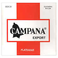 CAMPANA Cex20 Encordado para guitarra clásica plateadas cristal export
