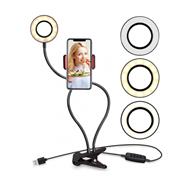 CHIC Rr-15 Aro de luz led selfies con clip botonera y base maleable usb