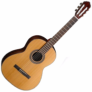 CORT Ac250-nat Guitarra clásica standard tapa cedro sólido con funda