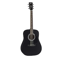 CORT Ad810e-bks Guitarra electroacústica tapa abeto negro satin con funda