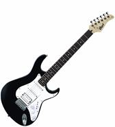 CORT G110bk Guitarra electrica stratocaster hss agathis black