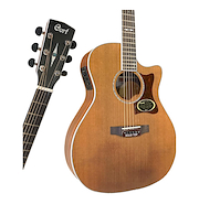 CORT Ga5f-bw-ns Guitarra electroacústica tapa cedro sólido fishman