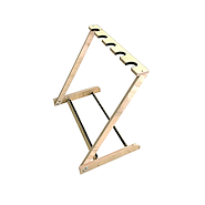 CRISAL DE ROCA Sg-11 Soporte exhibidor para 5 guitarras de madera