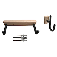 CRISAL DE ROCA Sg-16 Soporte horizontal para pared guitarra y bajo taco madera