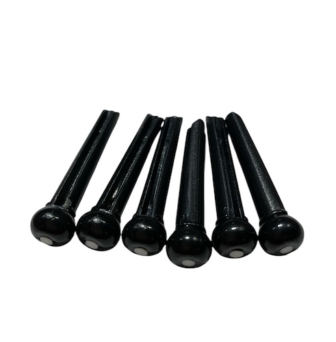 CRISAL DE ROCA Bp02 Kit X 6 Pines Para Acustica Color Negro - $ 4.000
