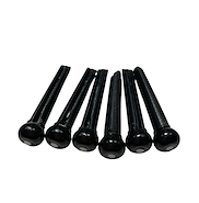 CRISAL DE ROCA Bp02 Kit X 6 Pines Para Acustica Color Negro