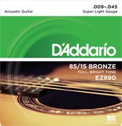 DADDARIO Ez890 Encordado para guitarra acústica 85/15 09-045