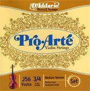DADDARIO J563/4m Encordado para violín 3/4 proarte steel medium