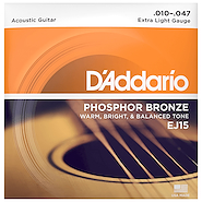 DADDARIO Ej15 Encordado para guitarra acústica phosphor bronce 010-047