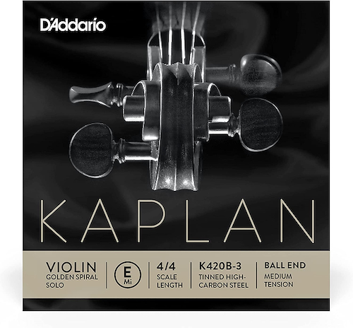 DADDARIO K420b-3 Cuerda 1ra E para violín kaplan golden spiral cabo en bola - $ 9.500