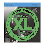 DADDARIO Exl220 Encordado para bajo 4 cuerdas super light niquel 040-095