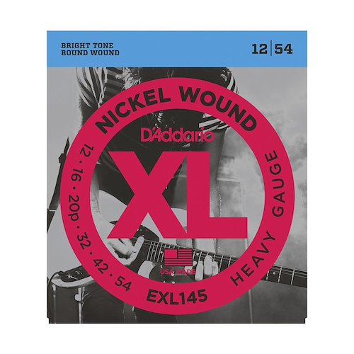 DADDARIO Exl145 Encordado Para Guitarra Eléctrica 012-054 Nickel Wound - $ 22.000