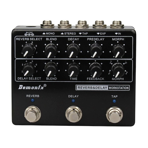 DEMON FX RDW Workstation Pedal para guitarra Delay y Reverb Keeley Clone - $ 210.900