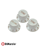 DIMARZIO Dm2111wh Perilla Strato X3 Numerada Volumen Y Tono Blanco