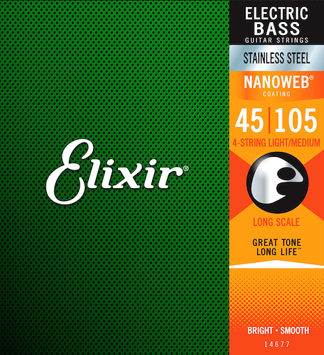 ELIXIR 14677 Encordado para bajo 4 cuerdas nanoweb 045-105 - $ 117.110