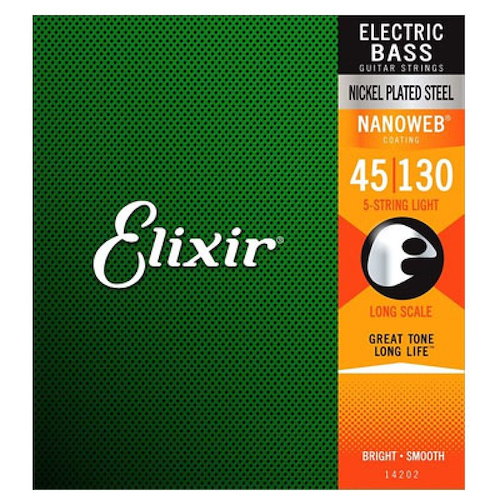 ELIXIR 14202 Encordado para bajo 5 cuerdas nanoweb 045-130 - $ 155.800