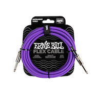 ERNIE BALL P06415 Cable Plug Plug Flex 3 Mts Púrpura