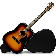 FENDER Cd-60sb Guitarra acústica tapa caoba maciza sunsburt estuche rigido