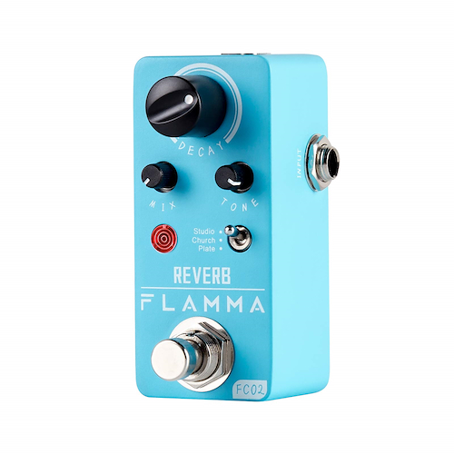 FLAMMA Fc02 Pedal mini de efecto reverb digital 3 modos - $ 58.200