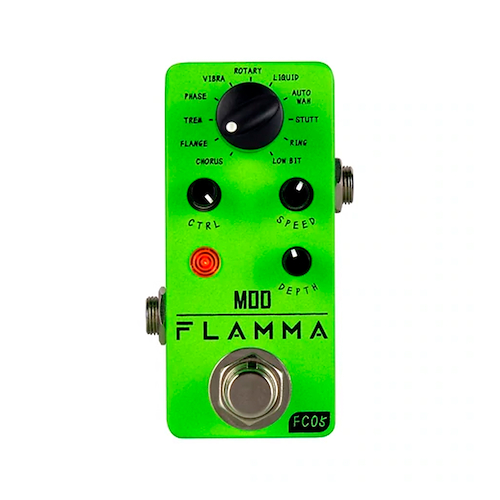 FLAMMA Fc05 Pedal mini de modulación 11 tipos chorus flanger tremolo - $ 58.200