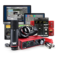 FOCUSRITE Scarlett 2i2 studio Pack placa de audio usb microfono condenser auricular 3 gen